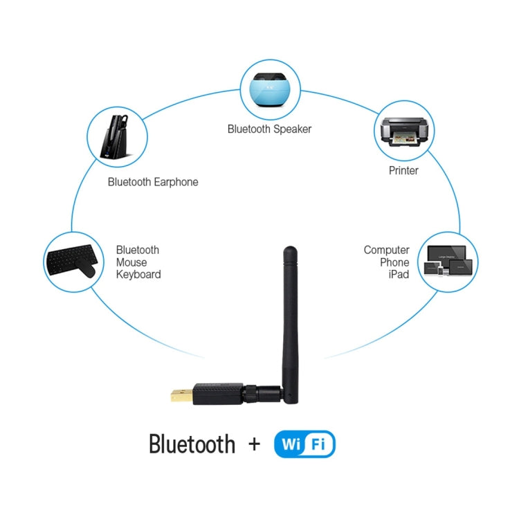 EDUP EP-AC1661 2 in 1 Bluetooth 4.2 + Dual Band 11AC 600Mbps High Speed Wireless USB Adapter WiFi Receiver, EP-AC1661 600Mbps EDUP EP-AC1661 2 in 1 Bluetooth 4.2 + Dual Band 11AC 600Mbps High Speed Wireless USB Adapter WiFi Receiver, EP-AC1661 600Mbps